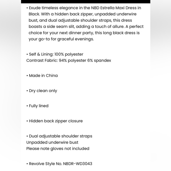 REVOLVE NBD WOMENS ESTRELLA BLACK MAXI CUTOUT SHEER DRESS MEDIUM - Picture 5 of 5